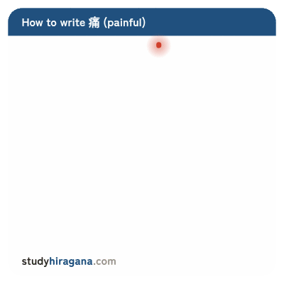 How to write 痛