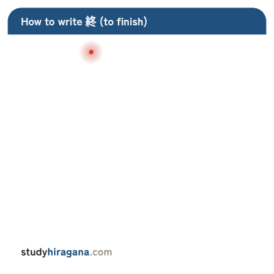 How to write 終